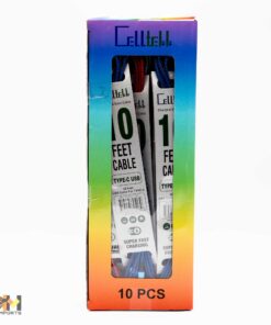 CELLTEKK REFILL 10FT TYPE-C CABLE  10CT