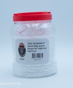 BN400 FT 18 mm Male Quartz Bangers 90 Degree angle Top 40pcs/Jar