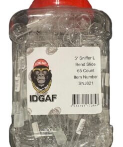 SNJ821- 5" Sniffer L Bend Slide 65ct/Jar